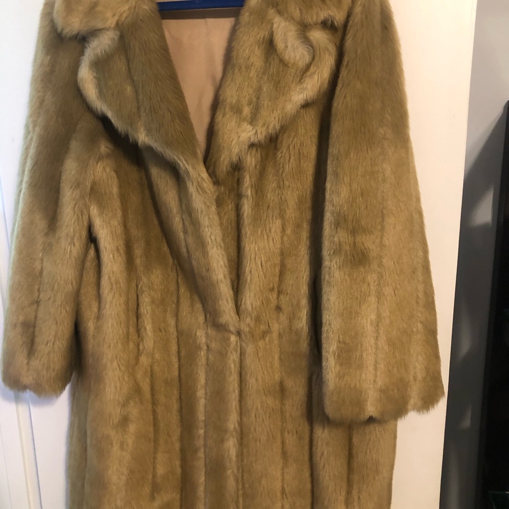 Faux fur coat